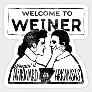 Weiner: Keepin it Awkward in Arkansas Sticker